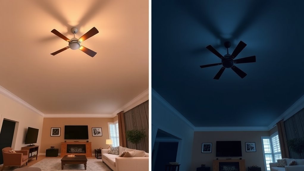 ceiling color transformation effects