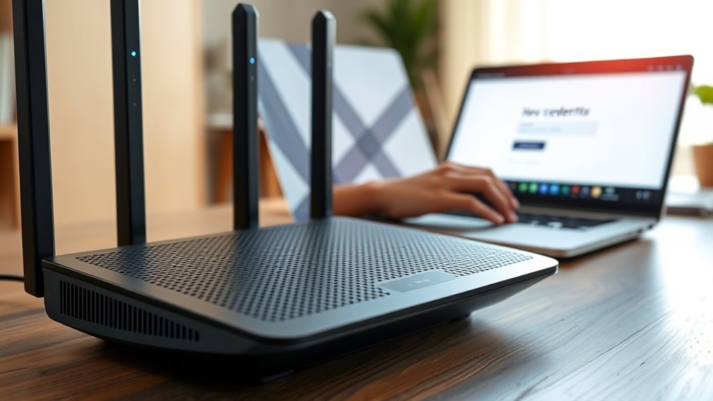change router default credentials