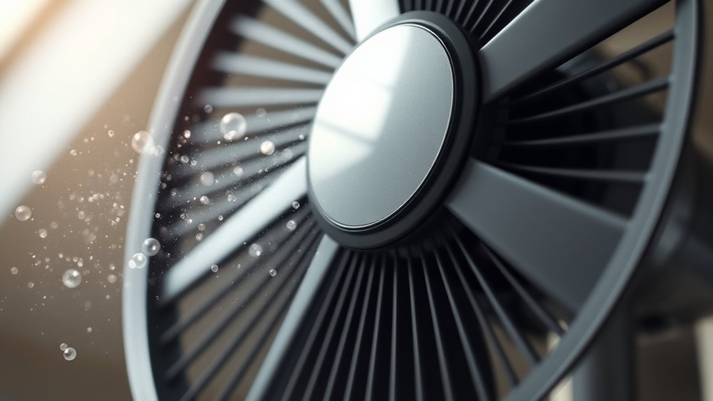 charging air particles electrically