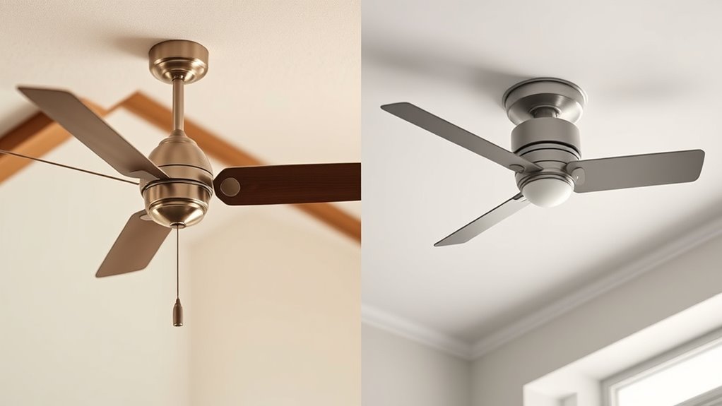 choose fan mount based on ceiling
