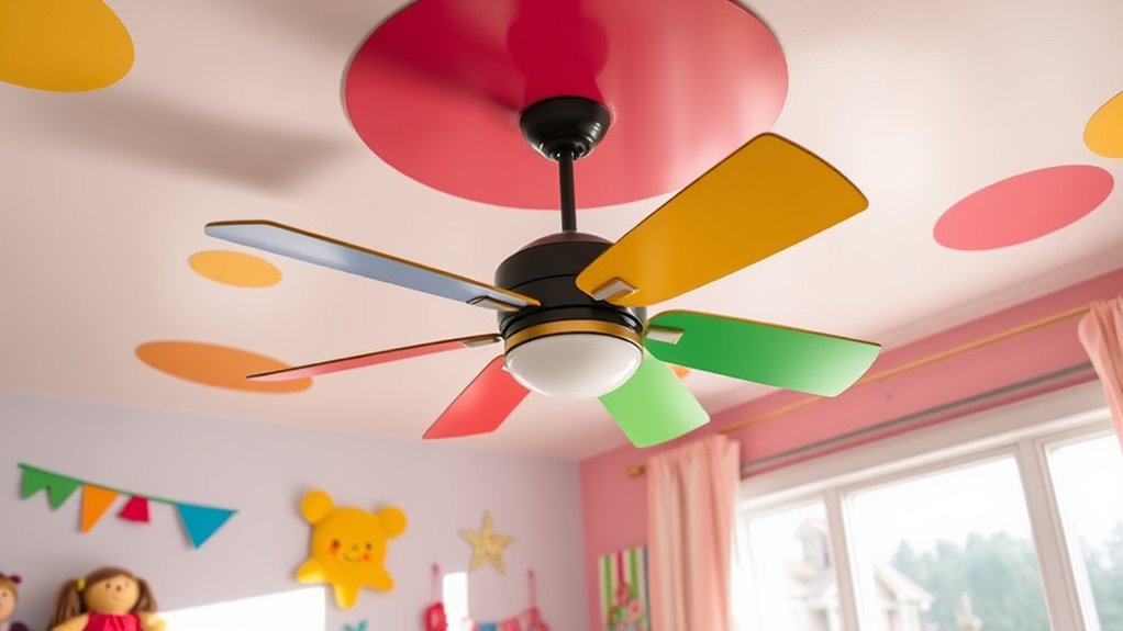 choosing safe kid s ceiling fan