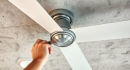 concrete ceiling fan installation