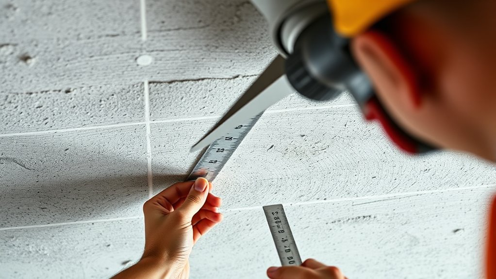 concrete ceiling hole drilling