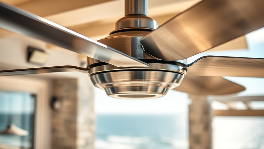 corrosion resistant outdoor fan features