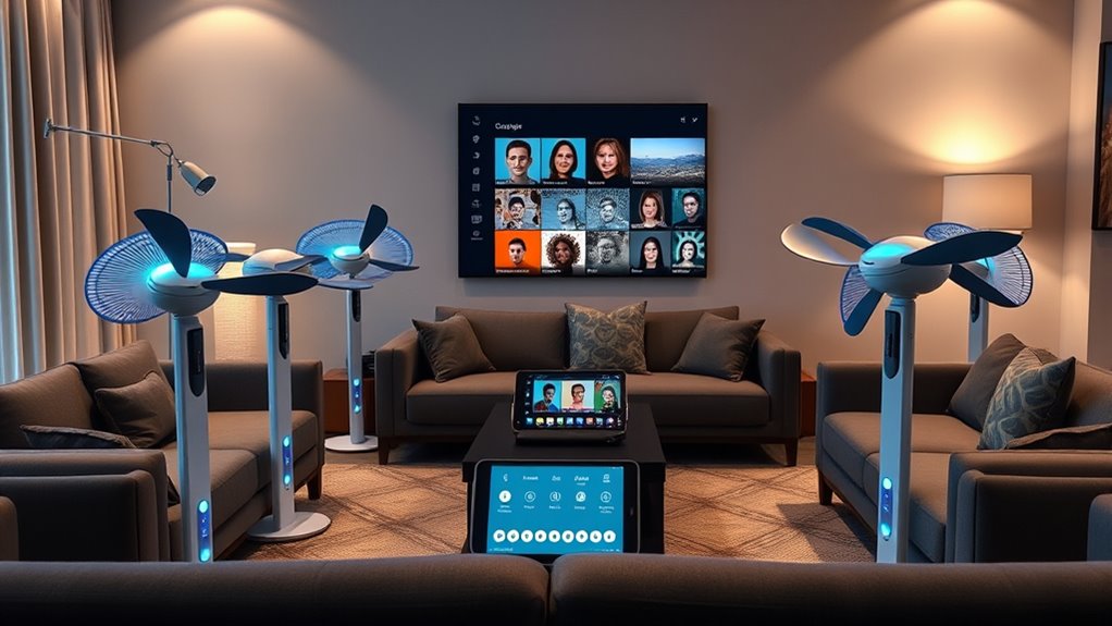 create and control fan groups