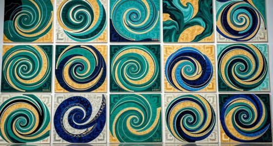 elegant abstract silk rugs