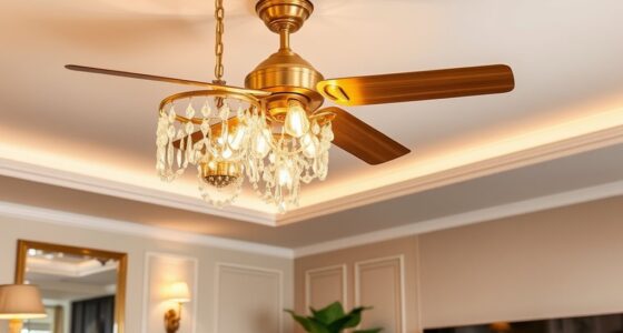 elegant ceiling fan chandeliers