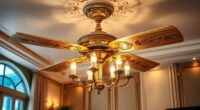 elegant chandelier ceiling fans