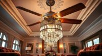 elegant chandelier ceiling fans