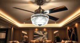elegant fan with starlight shades