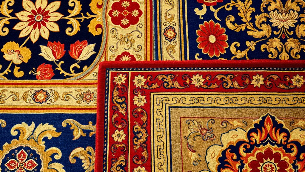 elegant handcrafted silk rugs