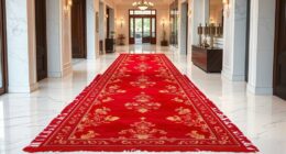 elegant red silk carpet selection