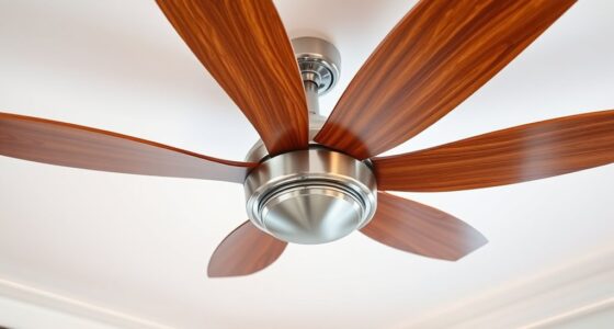 elegant wooden blade fans