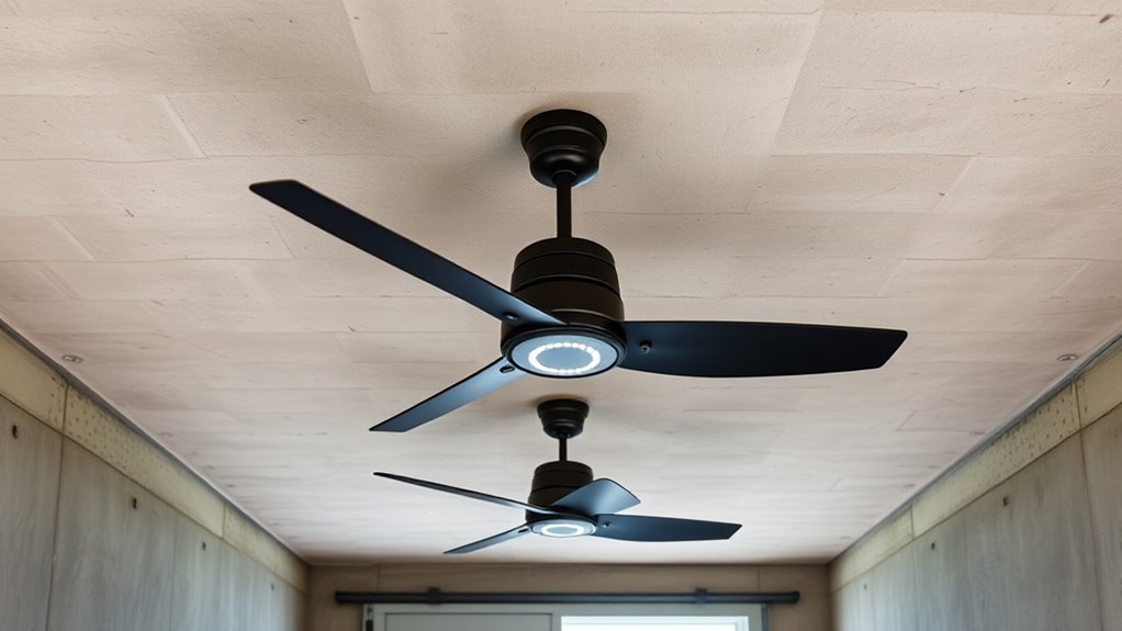 energy efficient storm shelter fans