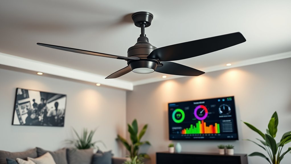 fan integration with energy monitoring