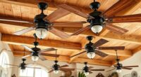 french country distressed fans