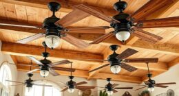 french country distressed fans