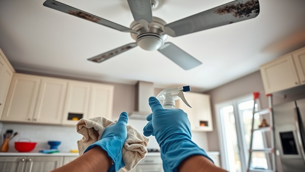 gather cleaning supplies and safety gear