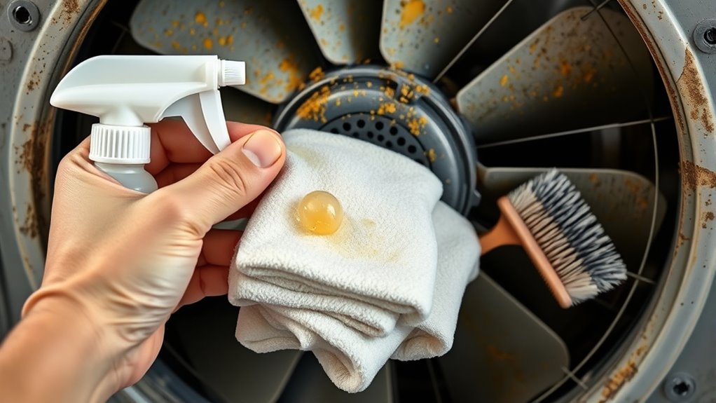 gather cleaning supplies and tools
