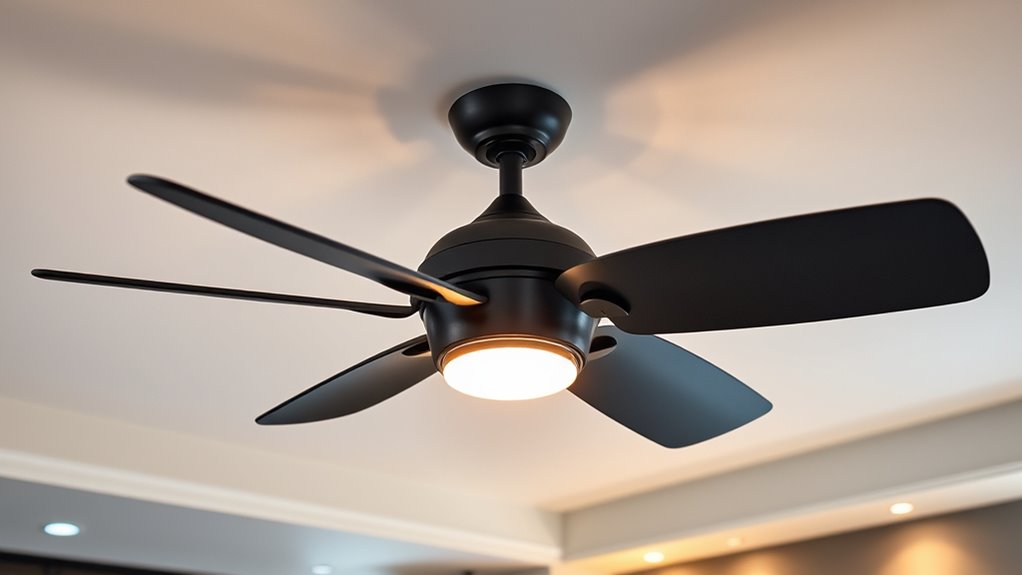 hidden blade ceiling fans