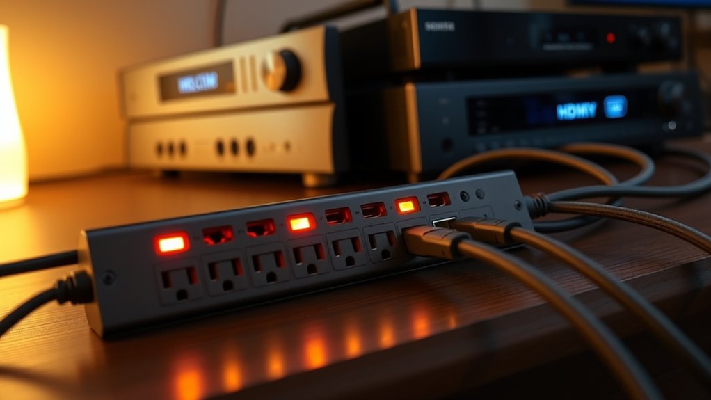 home cinema surge protector considerations
