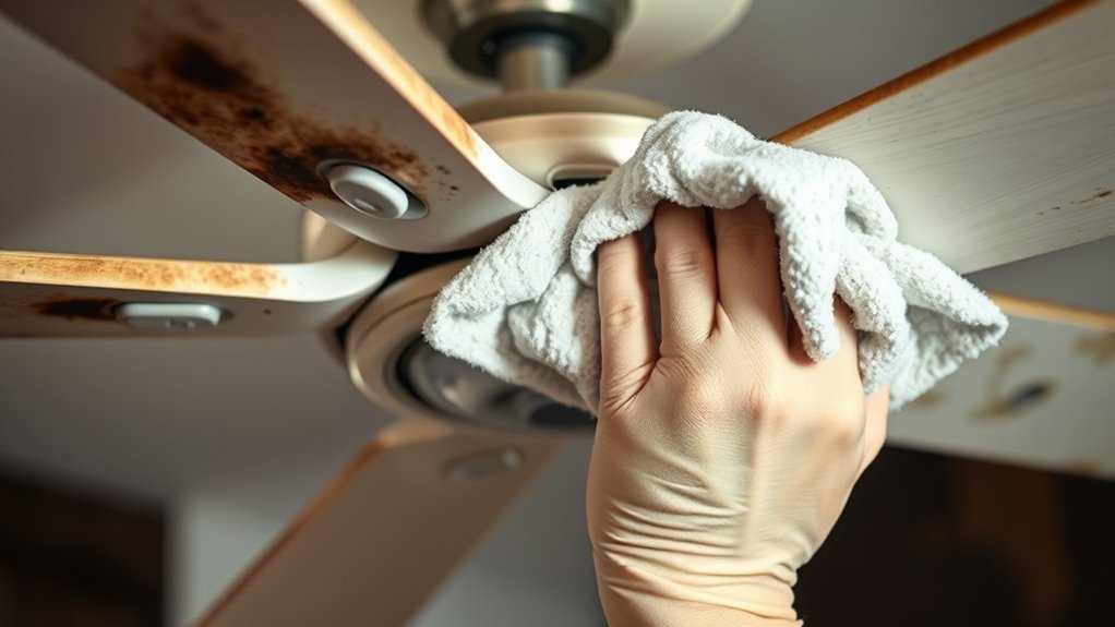 homemade or commercial cleaning solutions