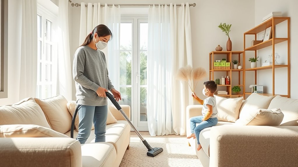 household dust management education