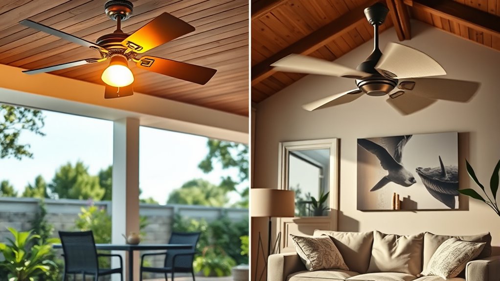 indoor outdoor fan features
