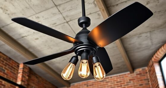 industrial black ceiling fans