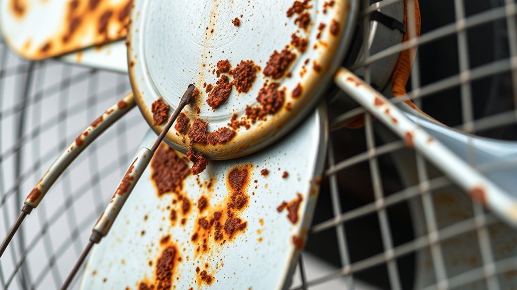 inspect blades for rust