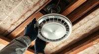 installing fan box in ceiling