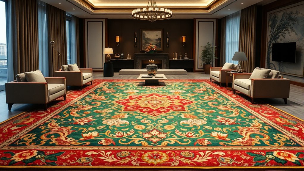 luxury hand knotted silk rugs