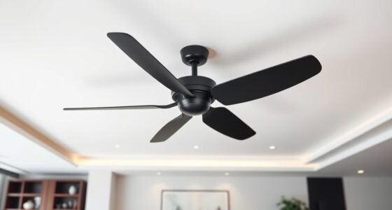 modern matte black ceiling fans