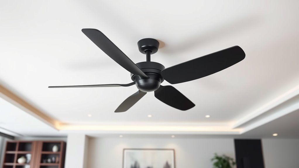 modern matte black ceiling fans