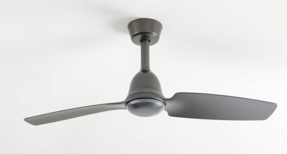 modern minimalist gunmetal fans