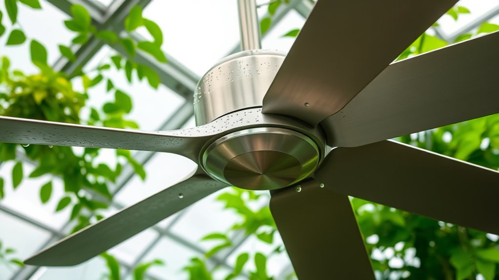 moisture resistant greenhouse ceiling fans
