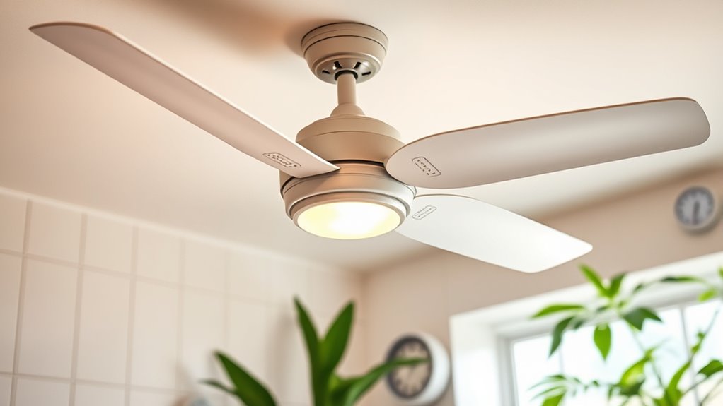 moisture resistant mold preventing fan