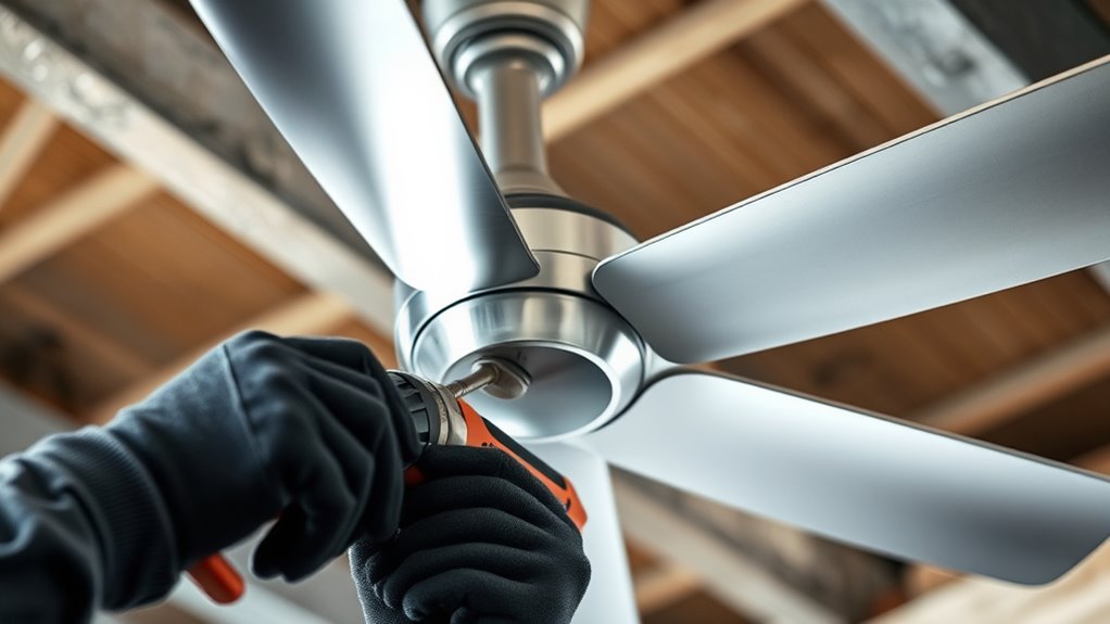 mounting fans to metal