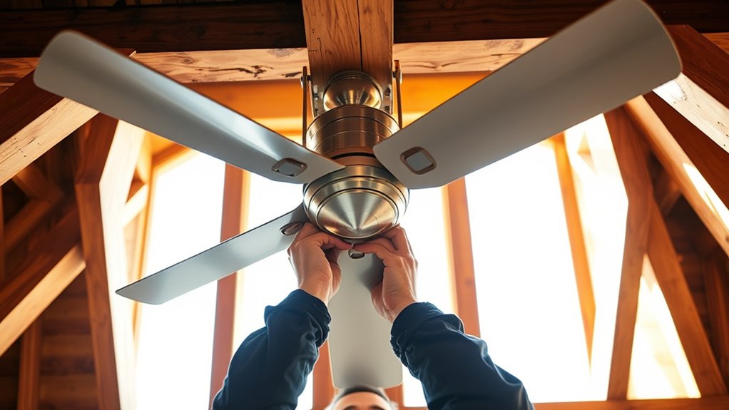 off center fan mounting