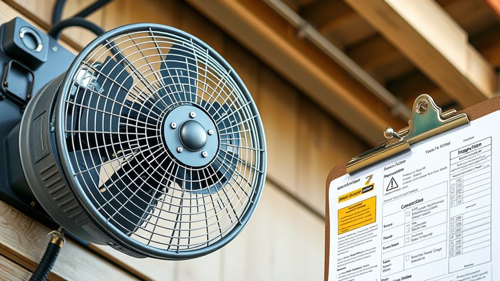 outdoor fan installation compliance