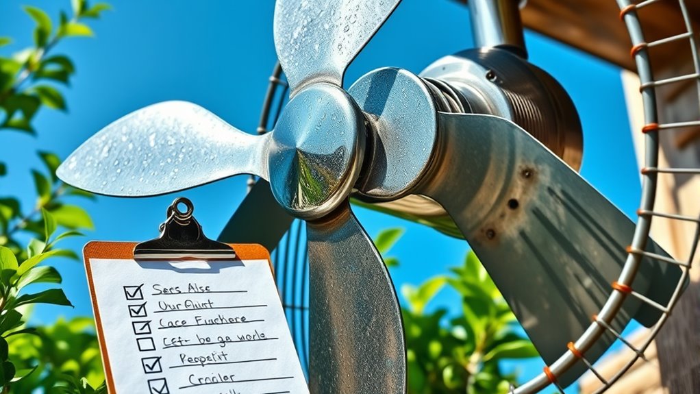 outdoor fan maintenance schedule