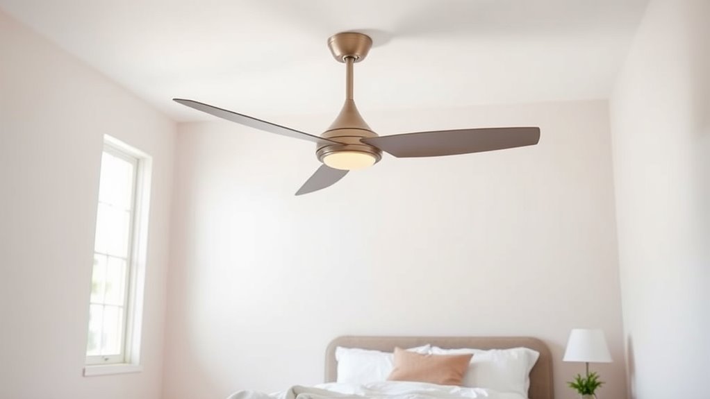 quiet bedroom ceiling fans