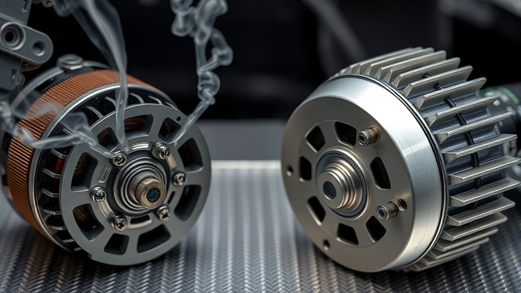 quiet frictionless motor operation