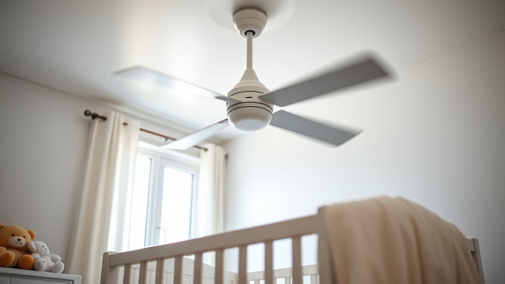 quiet safe nursery fan