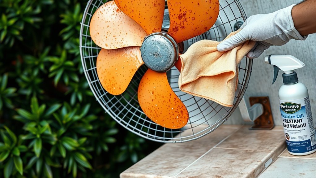 regular fan cleaning and inspection