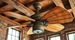 rustic distressed wood fans