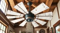 rustic farmhouse windmill fans
