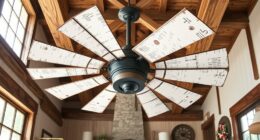 rustic farmhouse windmill fans