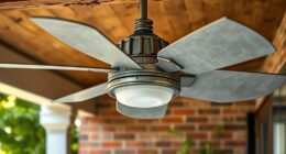 rustic galvanized farmhouse fans
