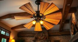 rustic windmill ceiling fans